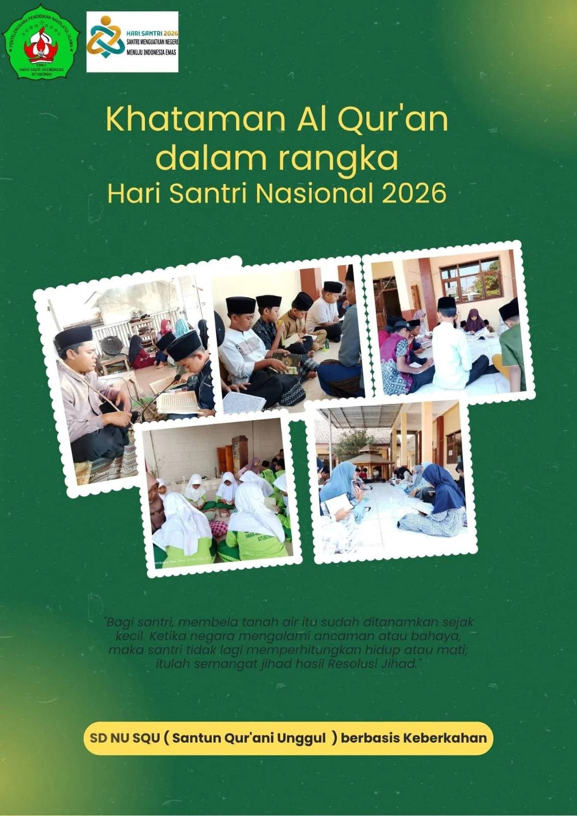 Khatmil Qur'an Hari Santri Nasional